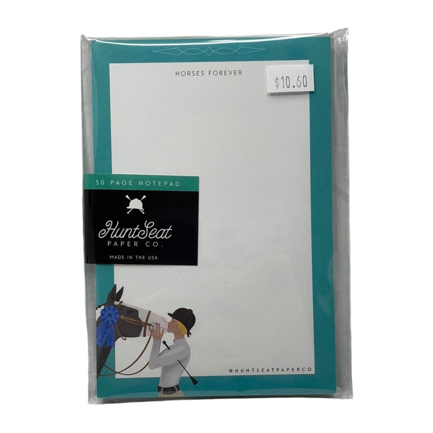 Horses Forever 4"x6" Equestrian Horse Notepad