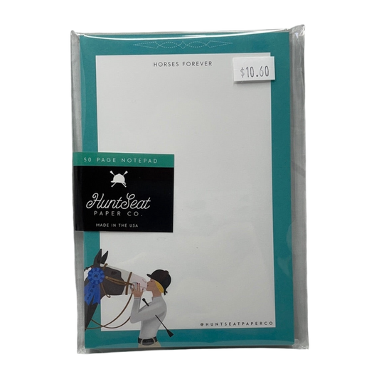 Horses Forever 4"x6" Equestrian Horse Notepad