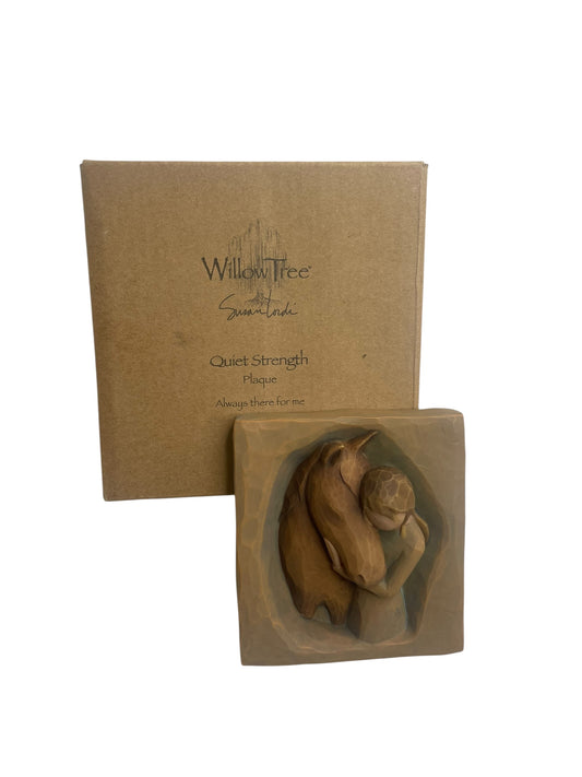 CONSIGNMENT Willow Tree Quiet Strength Horse Plaque