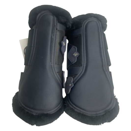 CONSIGNMENT LeMieux Fleece Edged Mesh Brushing Boots XL