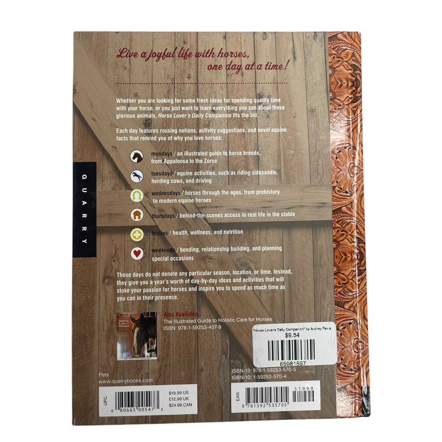 CONSIGNMENT "Horse Lover's Daily Companion" by Audrey Pavia