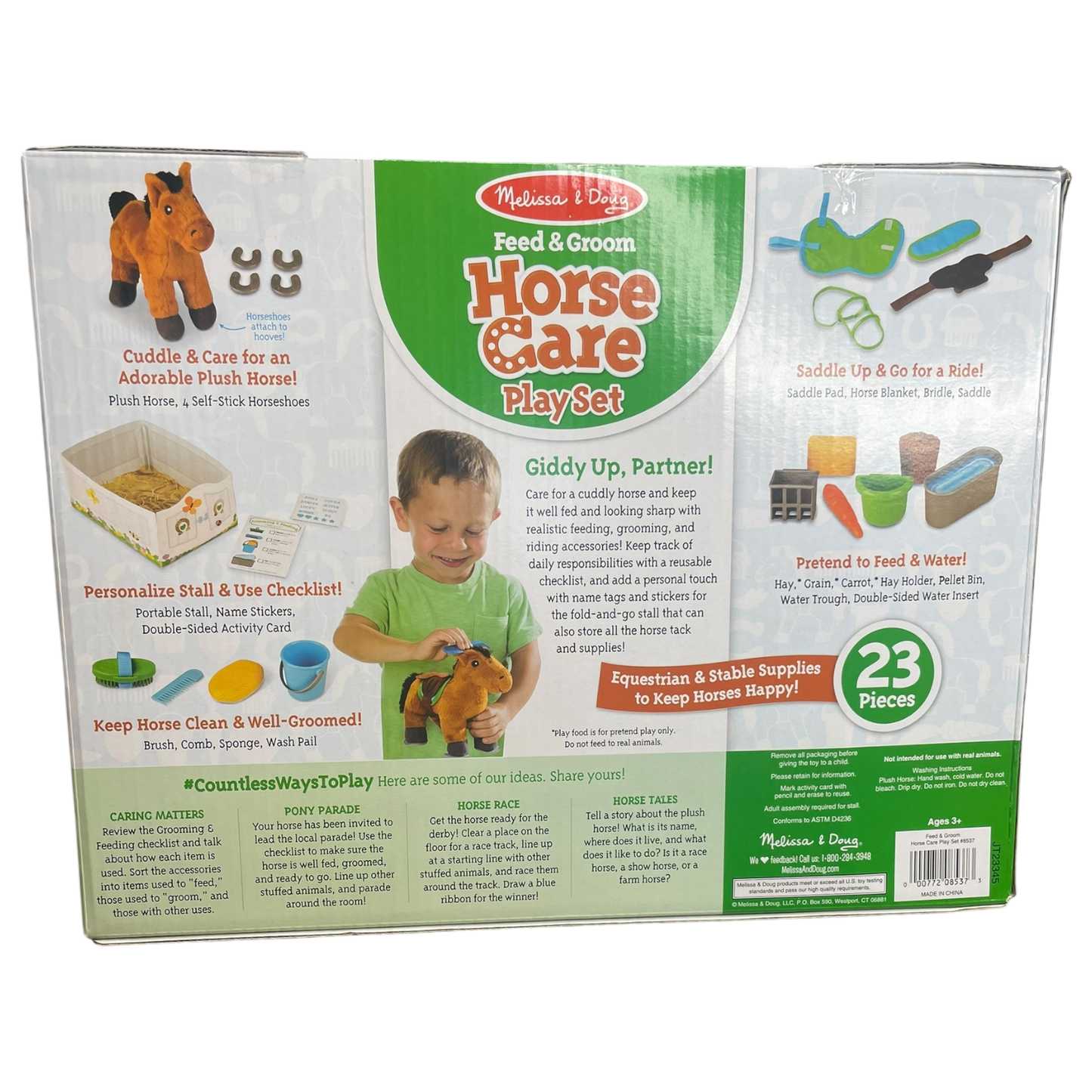 Feed & Groom Horse Care Play Set