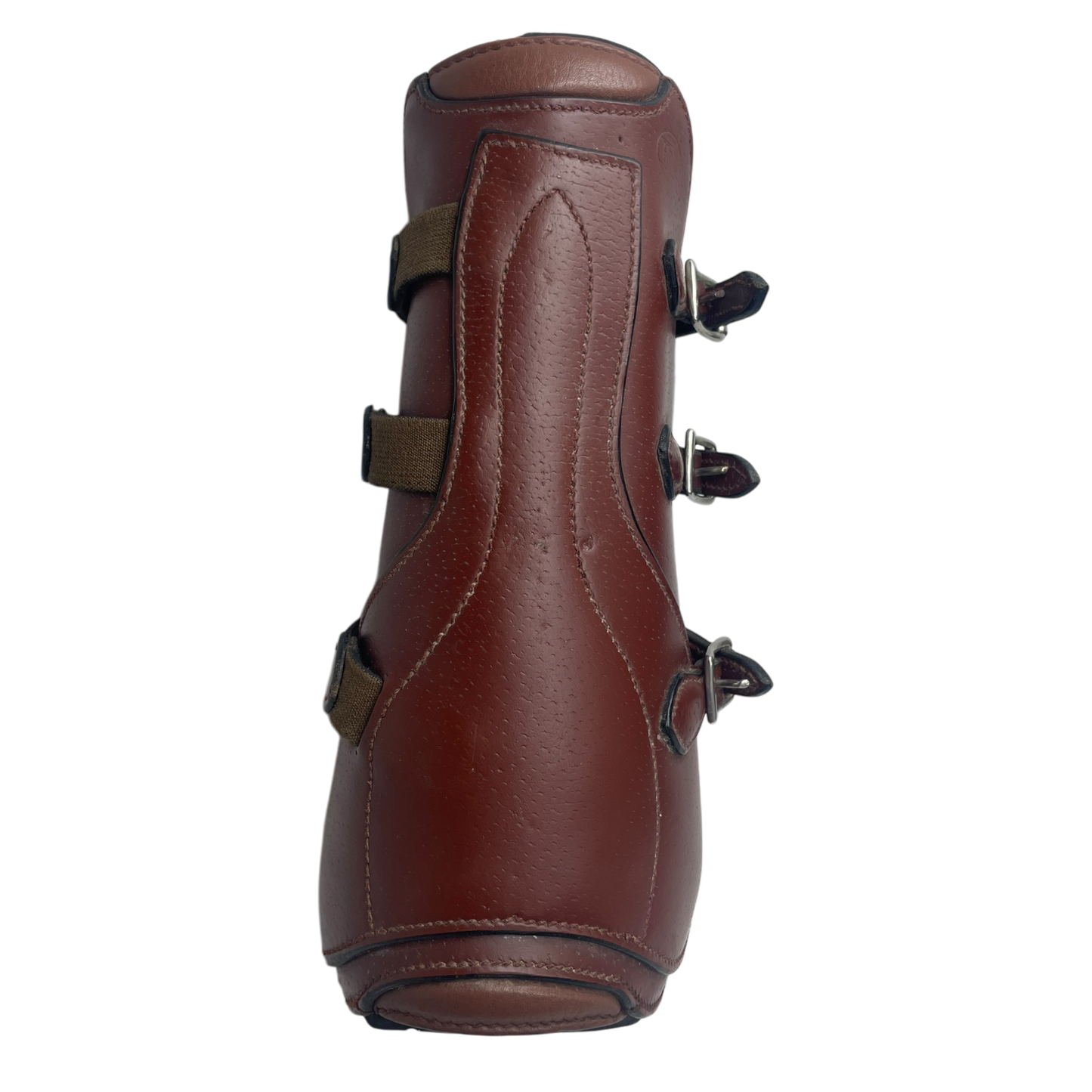 CONSIGNMENT HDR Leather Open Front Boots