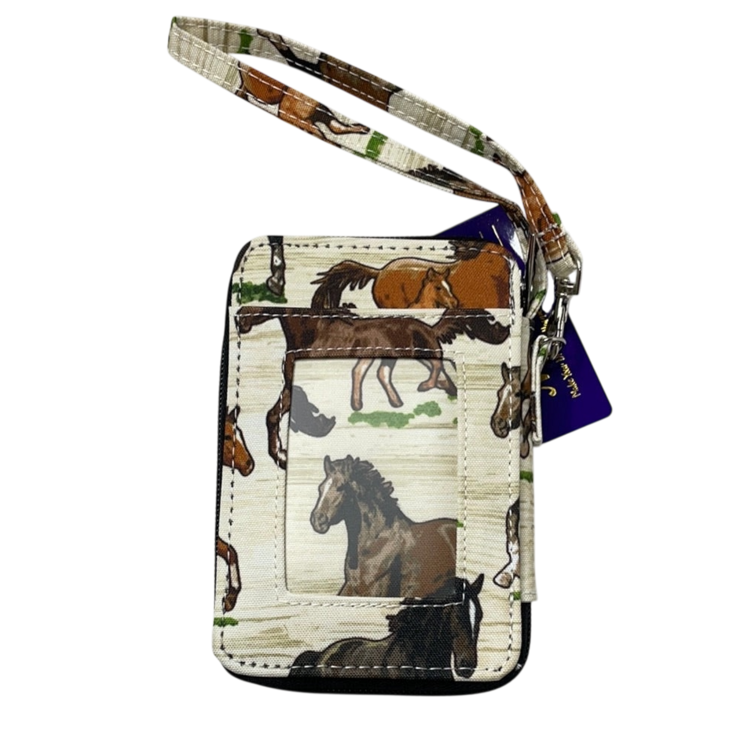 Horse Canvas Wristlet