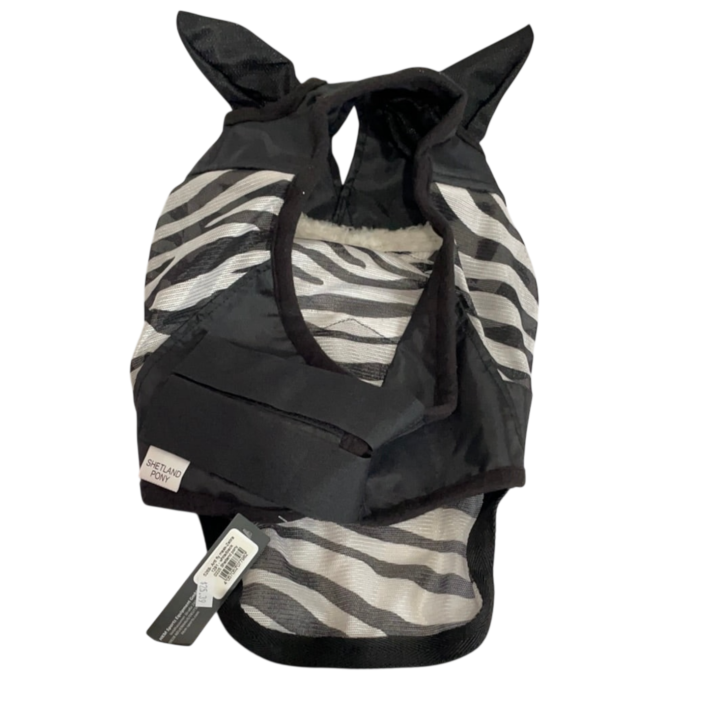 Shetland Pony Zebra Fly Mask