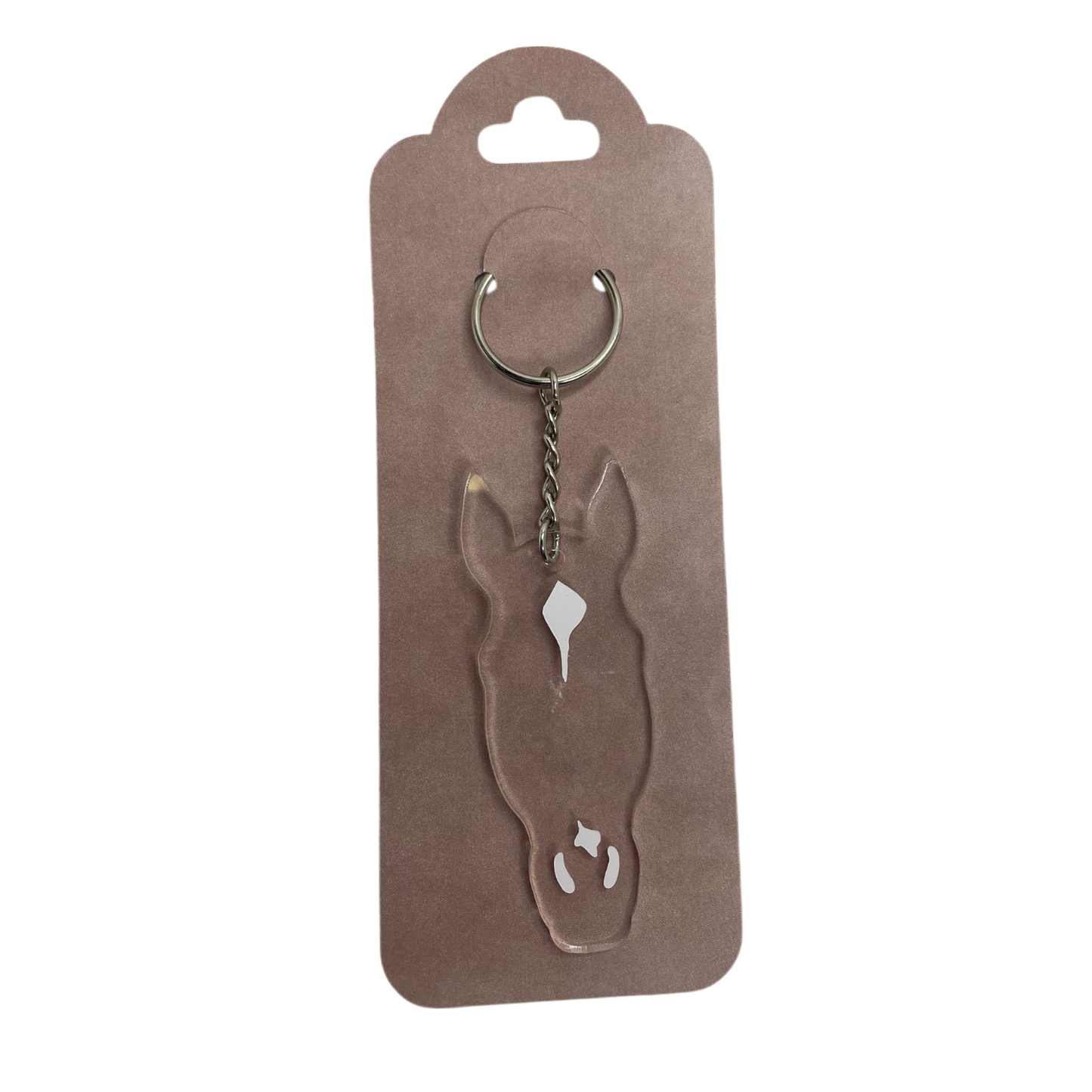 Horse Head Face Marking Keychains