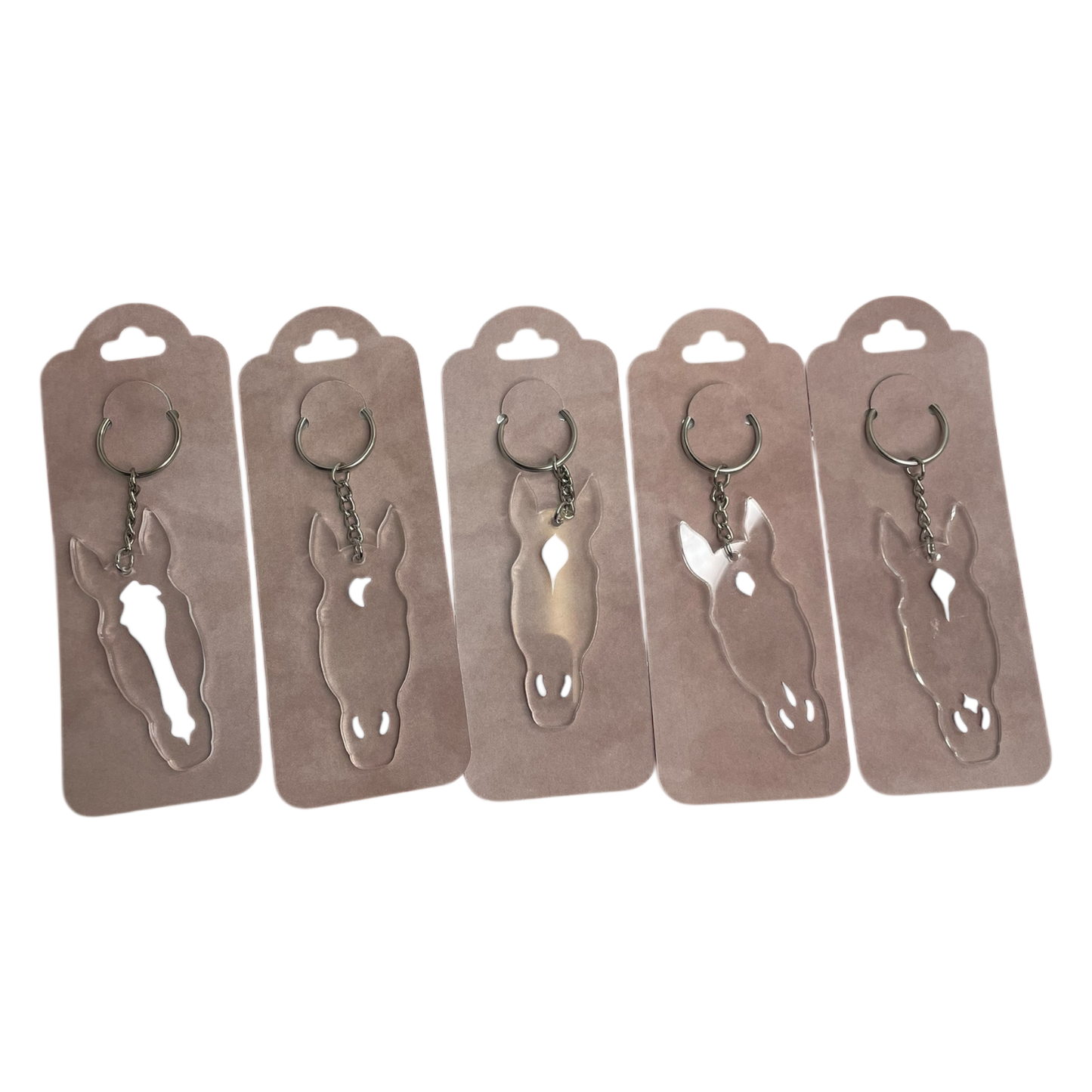 Horse Head Face Marking Keychains