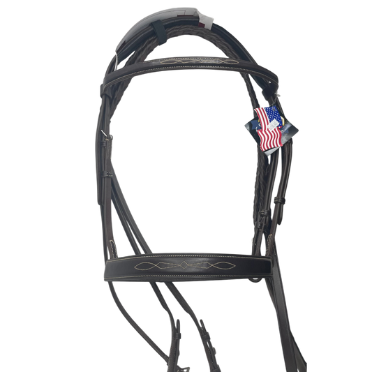 Ovation Wide Noseband Fancy Stitched Bridle