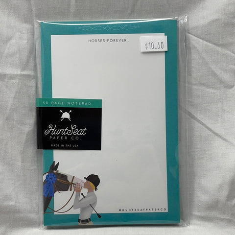Horses Forever 4"x6" Equestrian Horse Notepad