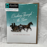 Dashing Equestrian Horse Ornament Greeting Card