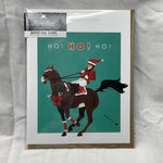 Ho! Ho! Ho! Equestrian Horse Holiday Greeting Card