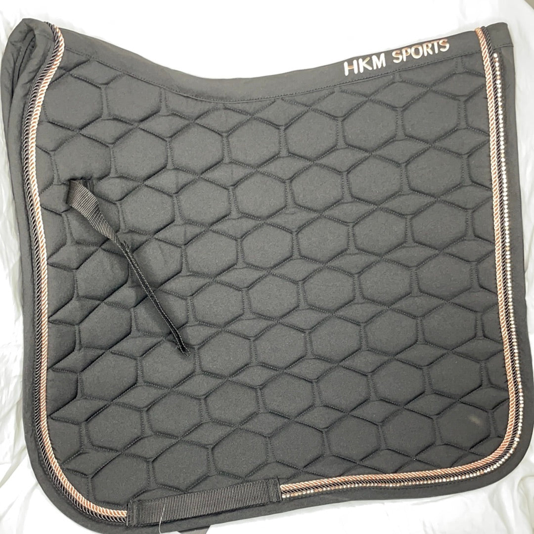 Dressage Saddle Pad-Rosegold Glamour