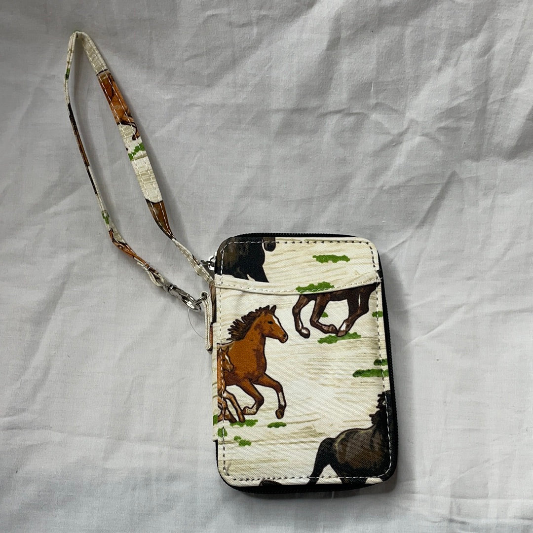 Horse Canvas Wristlet